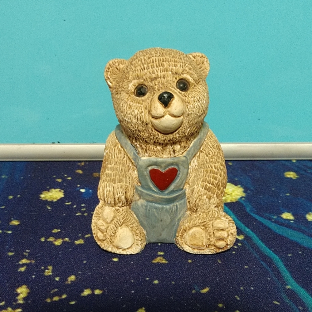 1984 Stone Critters Bear in Overalls